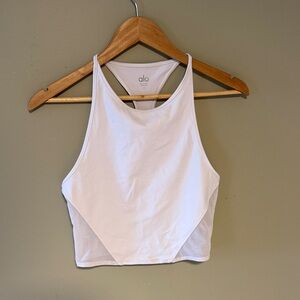ALO Yoga Women's White Crop Top